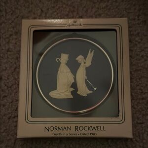Hallmark Norman Rockwell White Holiday Ornament